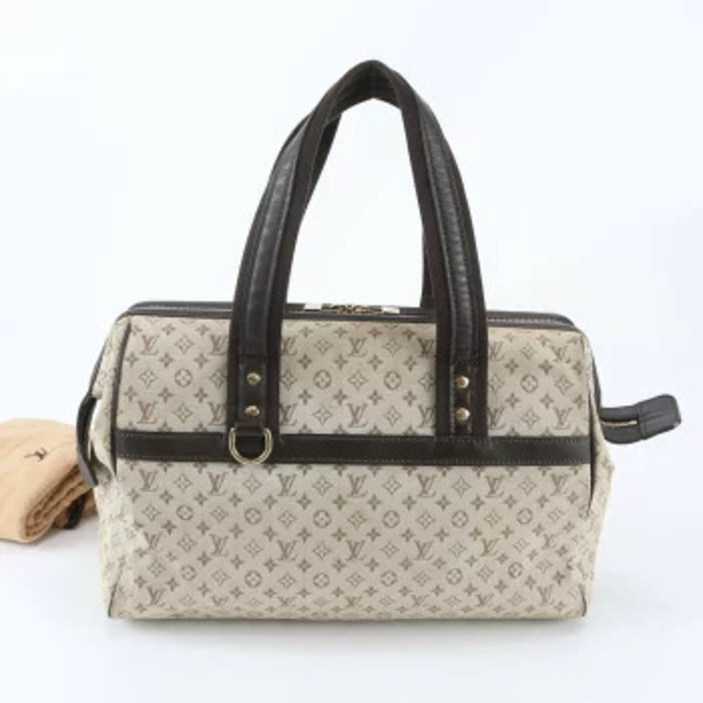 Louis Vuitton Monogram Josephine Leather Tote Bag Shoulder Handbag